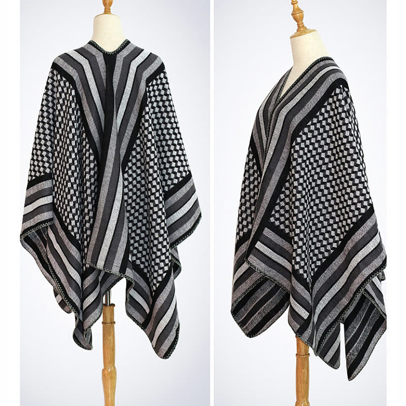 Tibetan Shawl Classic Pattern Winter Cozy Warm Travel Scarf Wrap - image 27