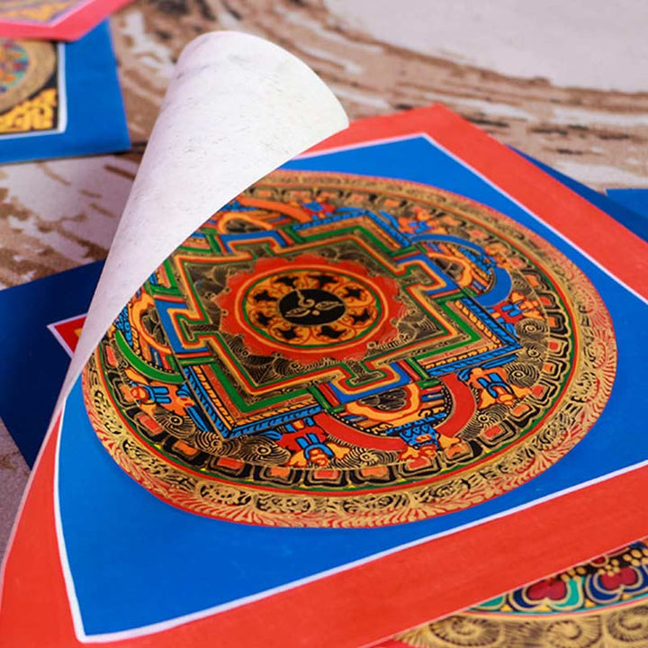 Tibetan Handmade Thangka Painting Blessing Thangka Blind Box Random Color Pattern