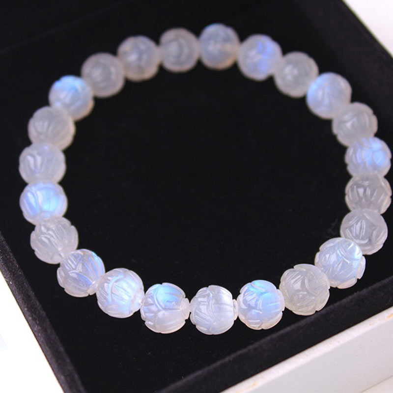 Natural Moonstone Lotus Love Bracelet - image 7