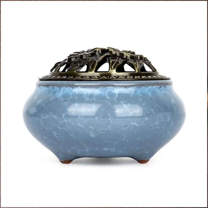 Buddha Stones Colorful Ceramic Incense Burner - image 3