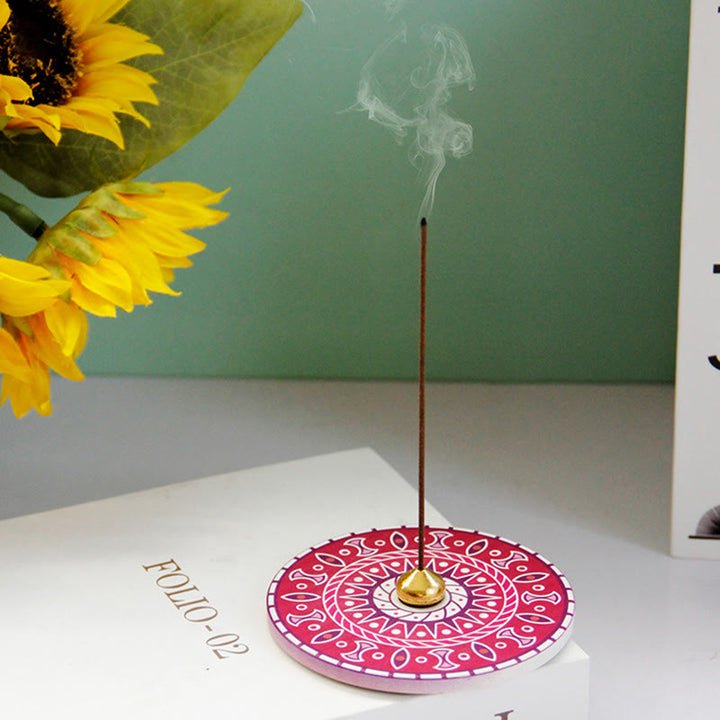 Colorful Pattern Ceramic Blessing Stick Incense Burner - image 20