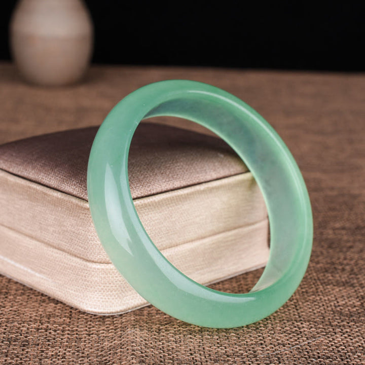 Natural Jade Luck Healing Prosperity Bangle Bracelet - image 5