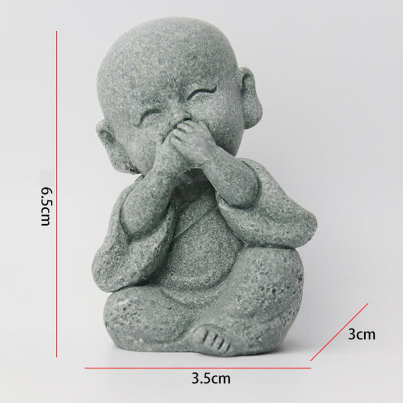 Buddha Stones Meditation Prayer Monk Buddha Statue Serenity Home Decoration - image 15