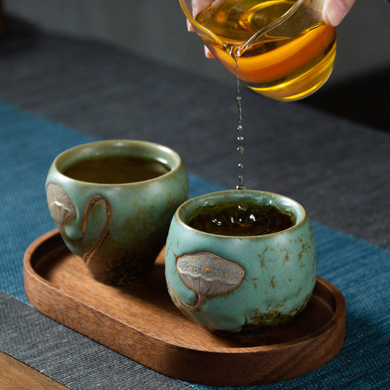 Buddha Stones Lotus Pod Engraved Teacup Kung Fu Tea Cup