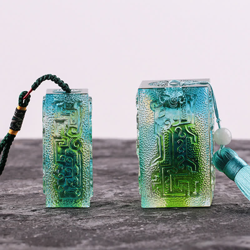 Feng Shui Handmade Liuli Crystal Art Piece Home Office Decoration - image 1