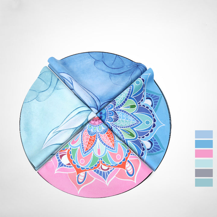 Buddha Stones Lotus Mandala Pattern Foldable Yoga Meditation Seat Mat Home Decoration - image 1