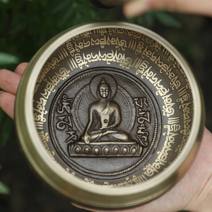 Tibetan Sound Bowl Handcrafted for Focus and Meditation Peaceful Happiness Singing Bowl Set - image 2