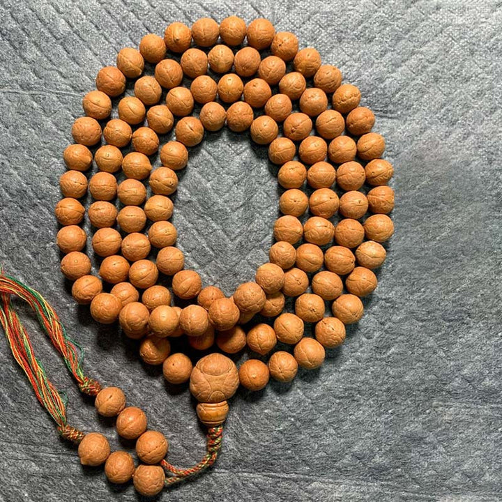Buddha Stones 108 Mala Beads Nepal Bodhi Seed Luck Wealth Tassel Bracelet - 11mm - image 10