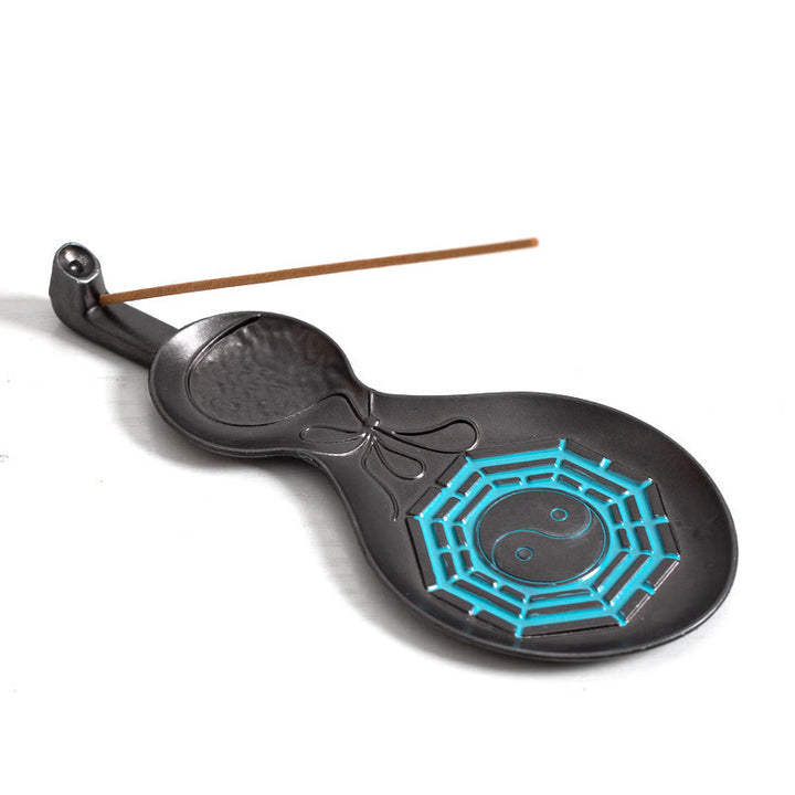 Gourd Yin Yang Bagua Copper Blessing Incense Burner Decoration - image 11