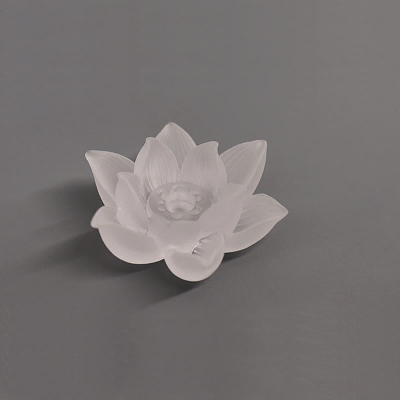 Mini Lotus Liuli Crystal Healing Meditation Stick Incense Burner - image 14