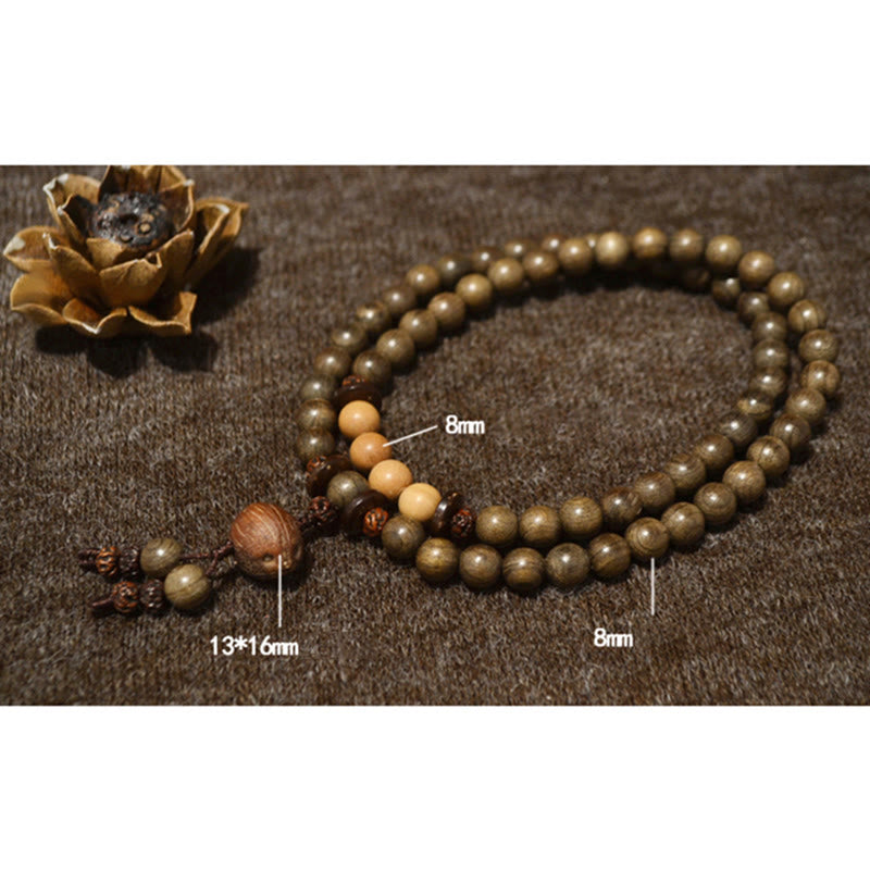 Tibetan Sandalwood Protection Charm Mala Bracelet - image 14