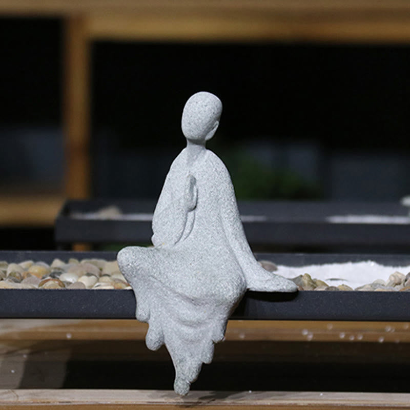 Buddha Stones Meditation Buddha Monk Serenity Home Decoration - image 22