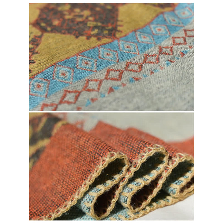 Buddha Stones Tibetan Shawl Diamond Pattern Winter Warm Cloak Scarf - image 15