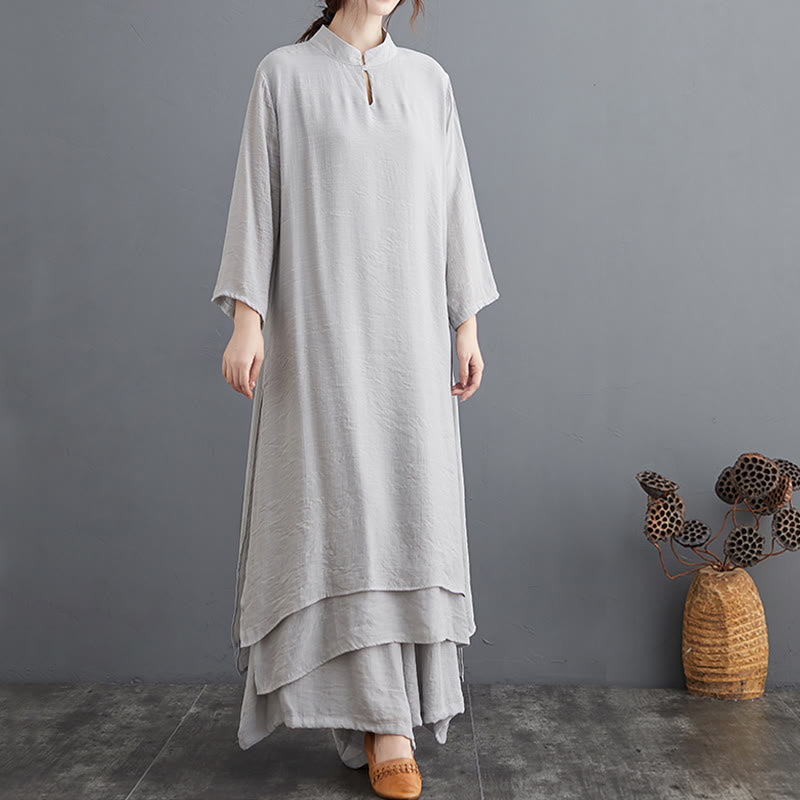 Simple Pattern Meditation Prayer Spiritual Zen Practice Yoga Clothing Women's Set - image 12