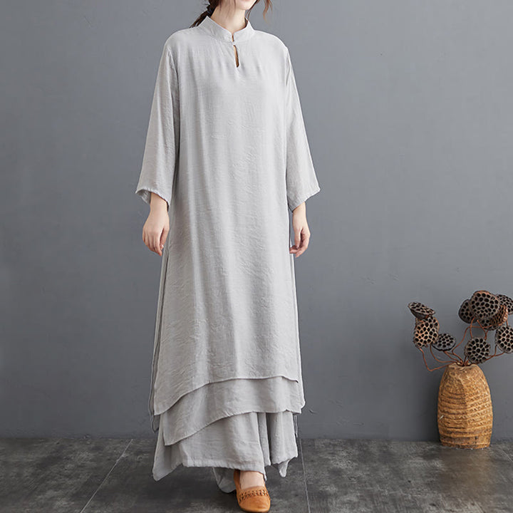Simple Pattern Meditation Prayer Spiritual Zen Practice Yoga Clothing Women's Set - image 12