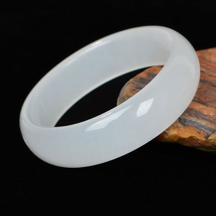 Natural Golden Silk Jade Wealth Luck Bracelet Bangle - image 4