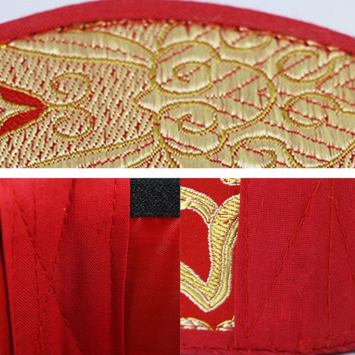Tibetan Singing Bowl Storage Bag with Zipper Closure Decoration - image 14