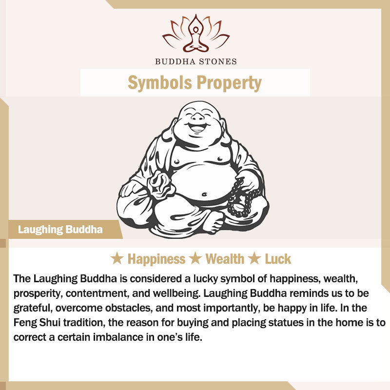 Buddha Stones Laughing Buddha Cyan Jade Healing Bracelet - image 9