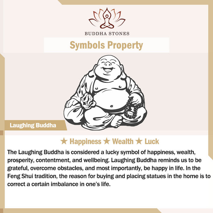 Buddha Stones Laughing Buddha Cyan Jade Healing Bracelet - image 9