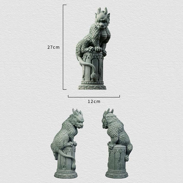 Buddha Stones Feng Shui Standing Sitting Dragon Success Luck Home Decoration - image 10