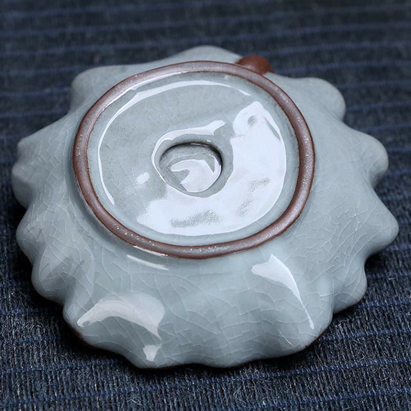 Lotus Plum Blossom Square Ceramic Spiritual Backflow Incense Burner - image 5