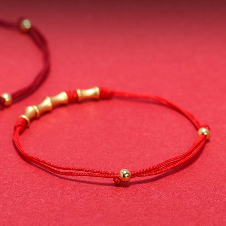 Buddha Stones 925 Sterling Silver Bamboo Design Protection Luck Braided Bracelet - image 3