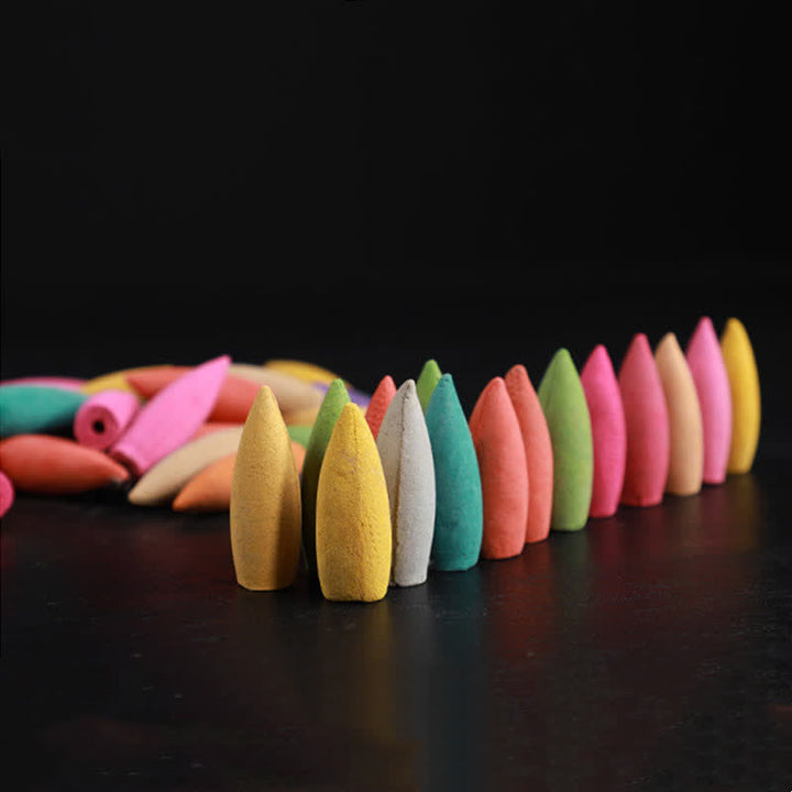 Mixed Floral Aroma Sandalwood Backflow Incense 50 Cones Pack - image 2