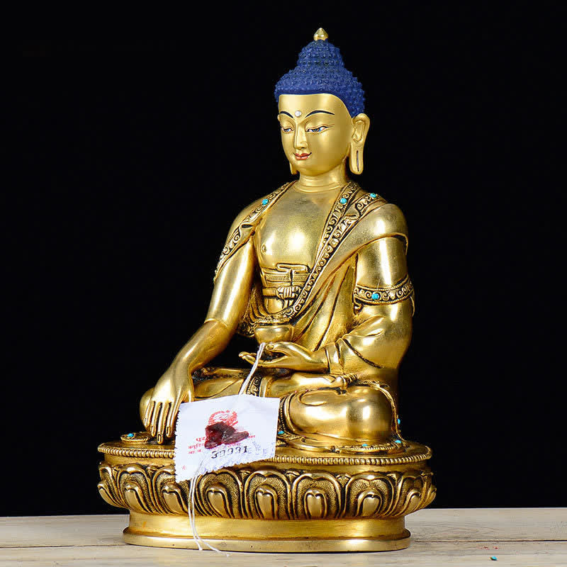 Buddha Shakyamuni Compassion Copper Statue Decoration - image 3