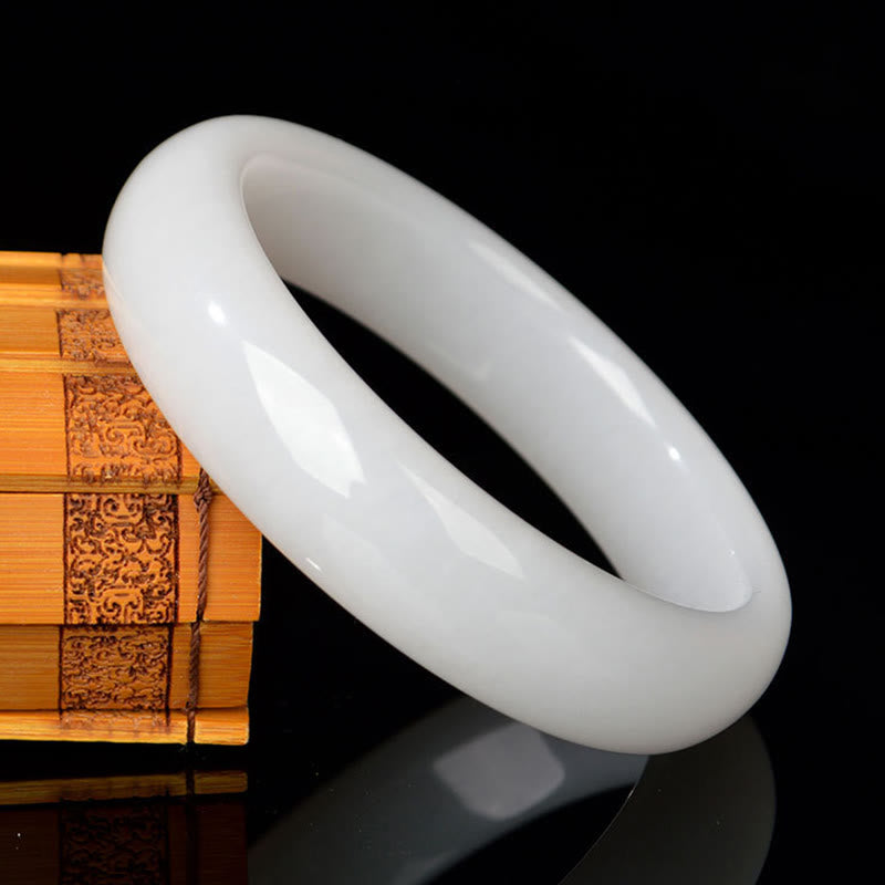 Natural Golden Silk Jade Wealth Luck Bracelet Bangle - image 10