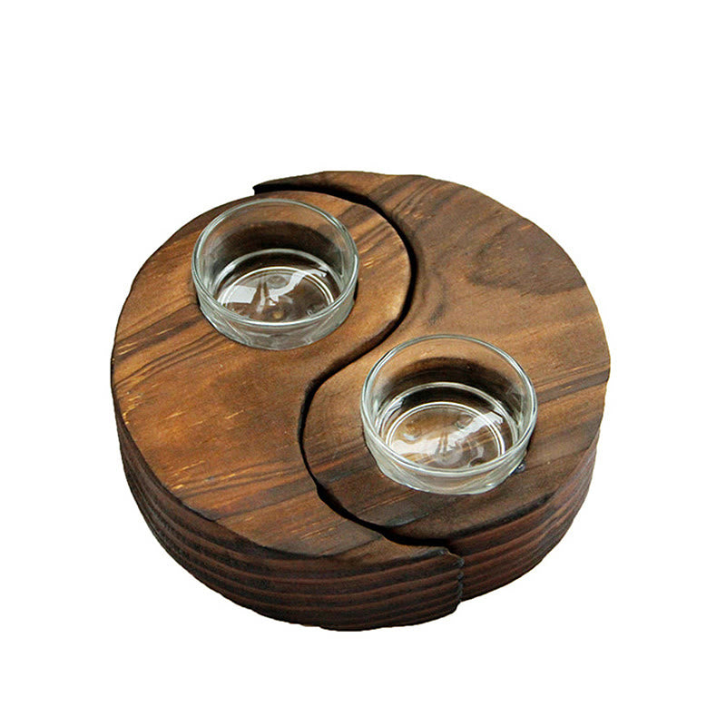Yin Yang Wood Candle Holder Meditation Rituals Use Items - image 22