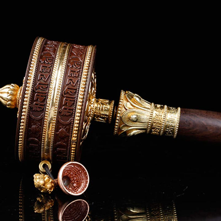 Tibetan Prayer Wheel Six True Words Copper Balance Decoration - image 6