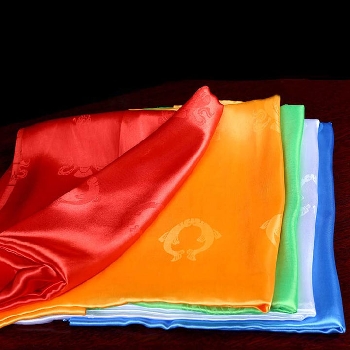 Tibetan Blessing Auspicious 5 Colors Khata Decoration - image 3