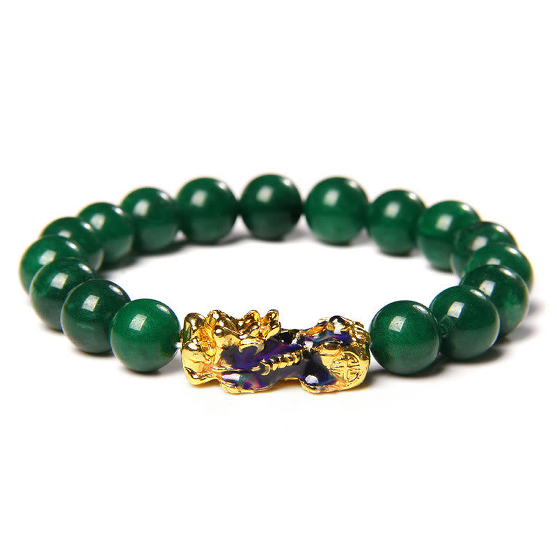 Buddha Stones Pixiu Jade Abundance Protection Bracelet - image 3