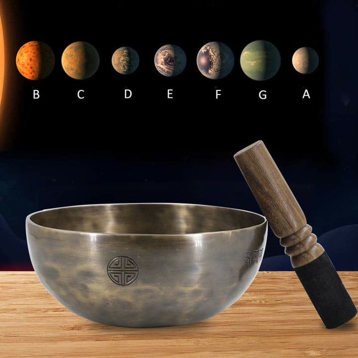 Lunar Rainbow Full Moon Singing Bowl Handcrafted for Healing and Meditation Positive Energy Sound Bowl Set - image 2