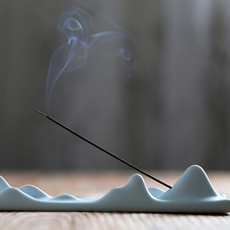 Buddha Stones Mountain Cloud Meditation Balance Incense Holder - image 9