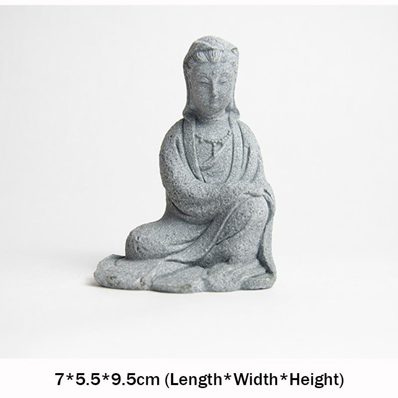 Buddha Stones Avalokitesvara Statue Blessing Home Decoration - 7*5.5*9.5cm - image 5