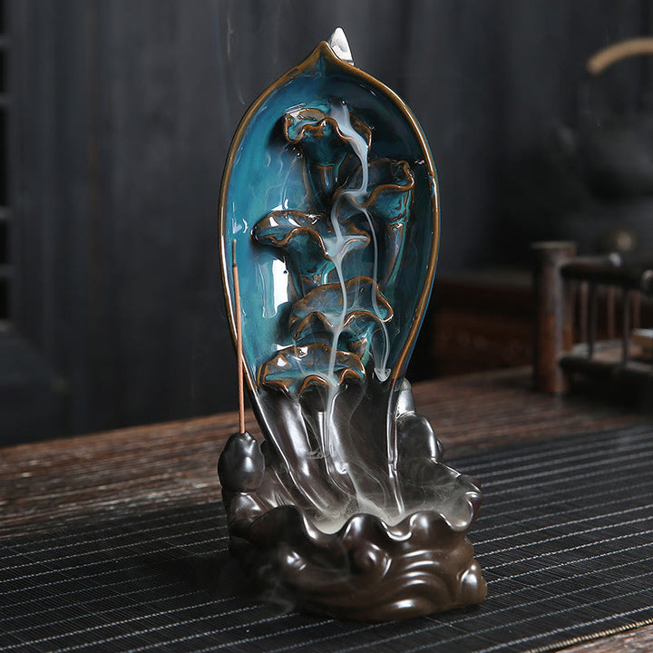 Waterfall Incense Burner Backflow Incense Holder - 1 - image 1