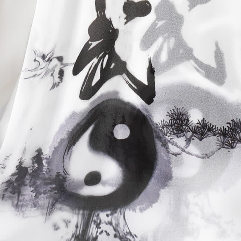 3Pcs Yin Yang Tree Tai Chi Spiritual Zen Practice Meditation Prayer Uniform Unisex Clothing Set - image 9