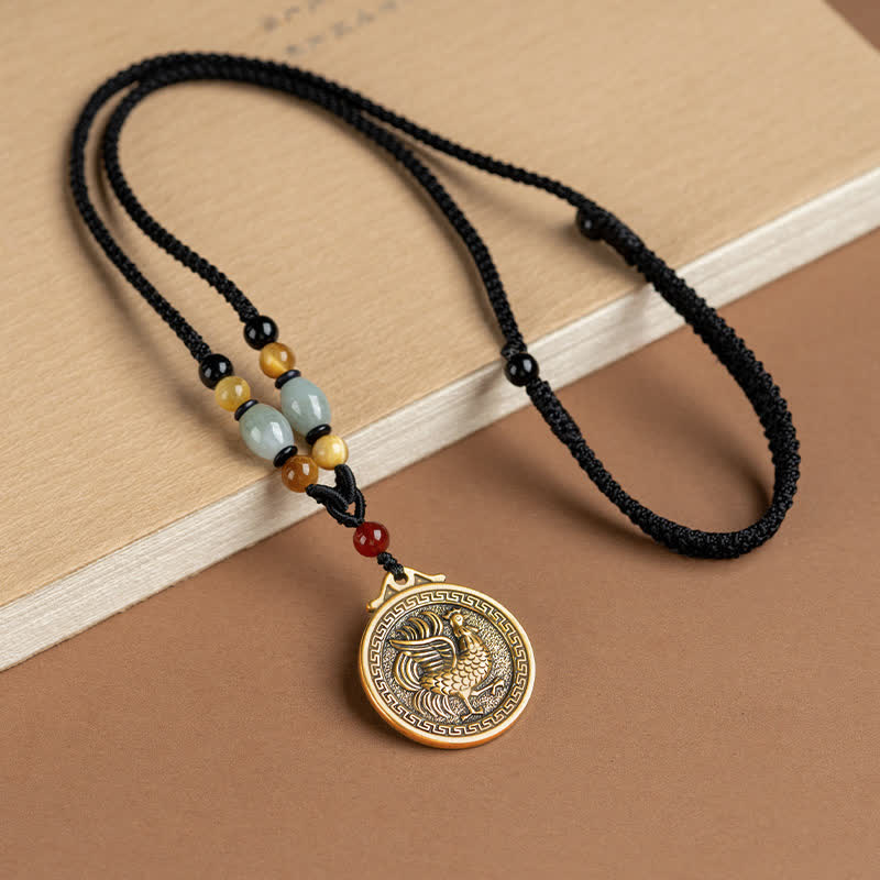 12 Chinese Zodiac Blessing Wealth Fortune Necklace Pendant - Rooster - image 22