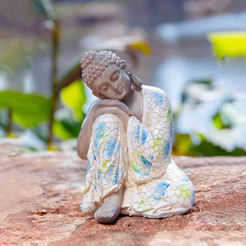Meditating Zen Buddha Serenity Resin Statue Figurine Home Decoration - image 17