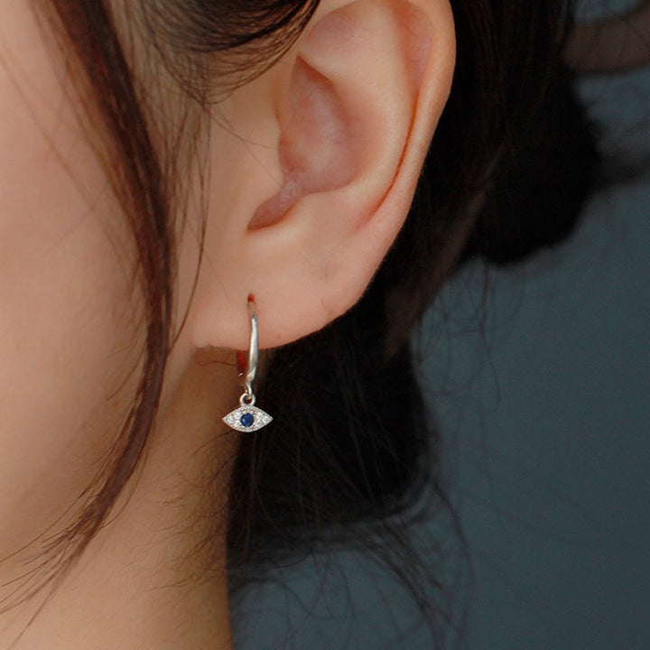 Buddha Stones 925 Sterling Silver Evil Eye Blessing Protection Stud Earrings - image 6