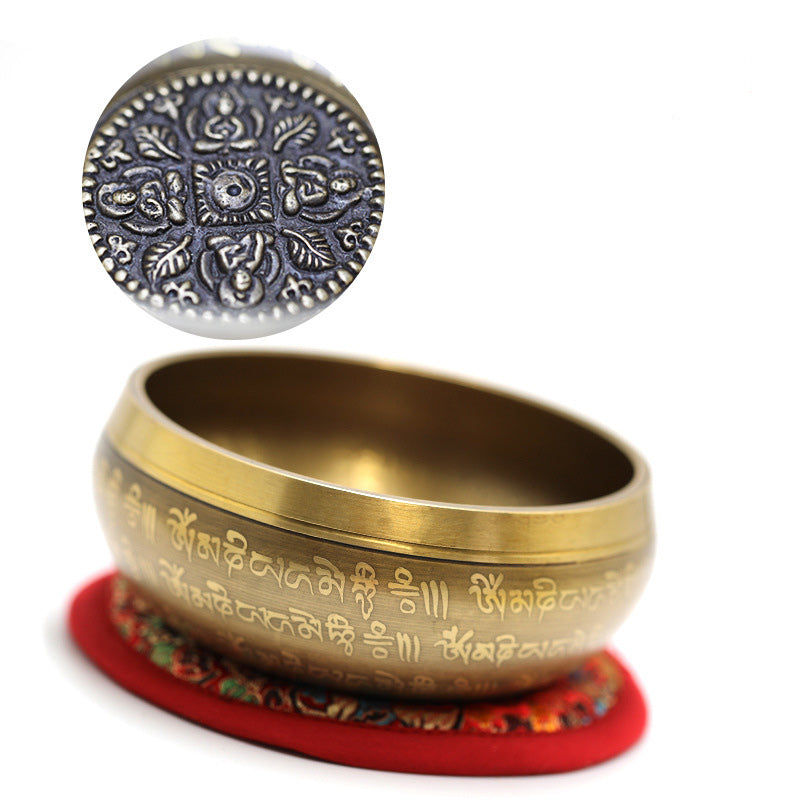 Tibetan Sound Bowl Handcrafted for Yoga Mindfulness and Meditation Singing Bowl Set - image 9