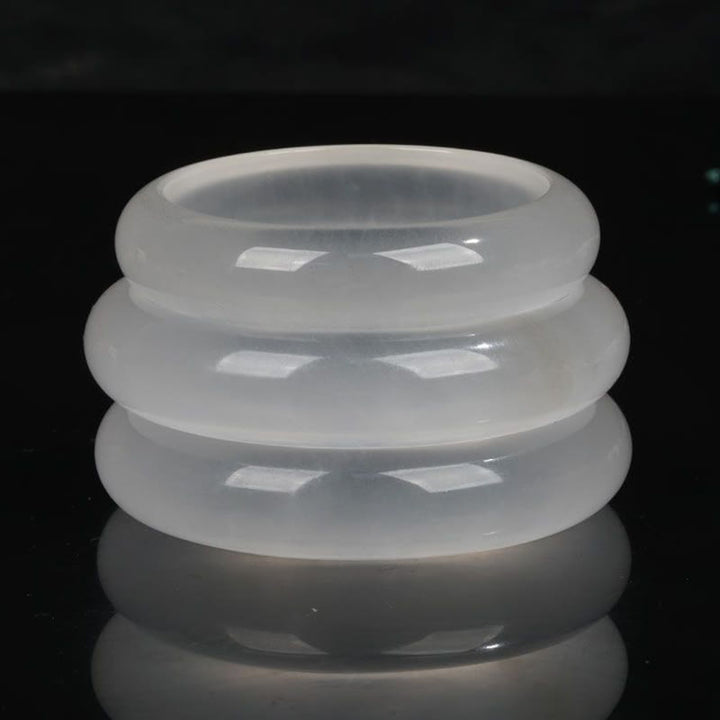 Natural Translucent Golden Silk Jade Wealth Luck Bracelet Bangle - image 7