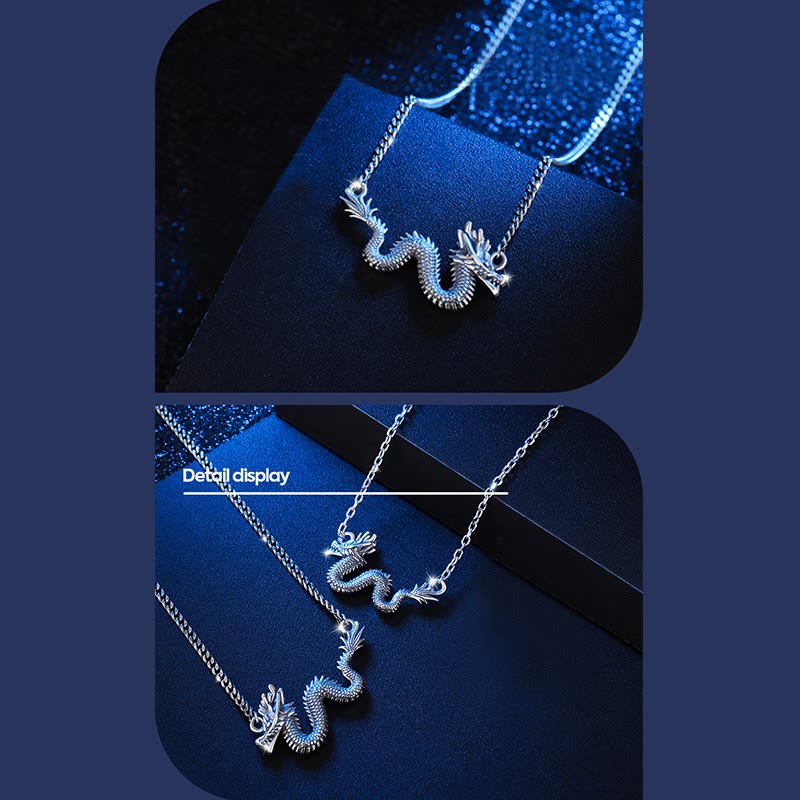 ❗❗❗A Flash Sale- Buddha Stones 925 Sterling Silver Year Of The Dragon Auspicious Dragon Protection Chain Necklace Pendant - image 6