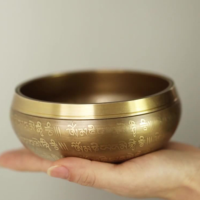 Tibetan Sound Bowl Handcrafted for Yoga Mindfulness and Meditation Singing Bowl Set - image 1