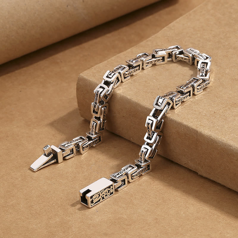 Buddha Stones Dragon Om Mani Padme Hum Engraved Copper Luck Success Bracelet - image 2