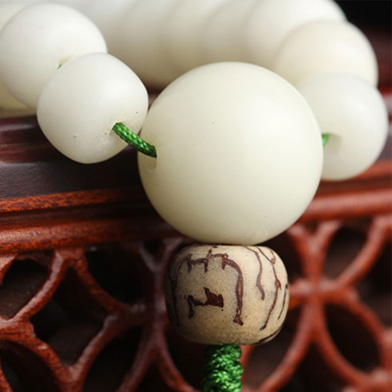 Buddha Stones "Hoping for Serenity and Mindfulness" Bodhi Lotus Mala Includes Gift Message Card - image 20