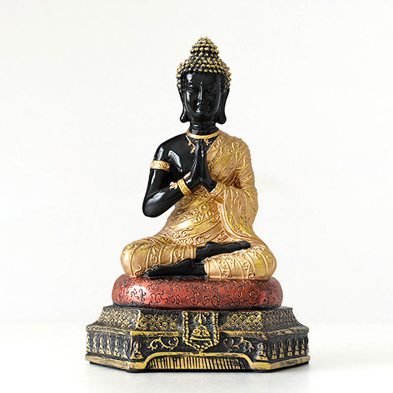 Buddha Compassion Resin Statue Decoration - Gold - image 12