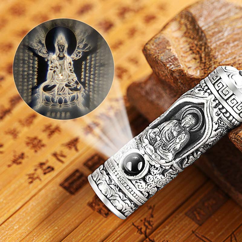 Chinese Zodiac Natal Buddha Projection Prosperity Necklace Pendant - image 1