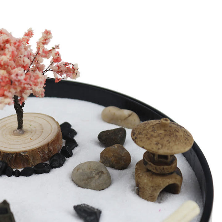 Tree Small Bridge Landscape Meditation Calm Zen Garden Decoration - image 3